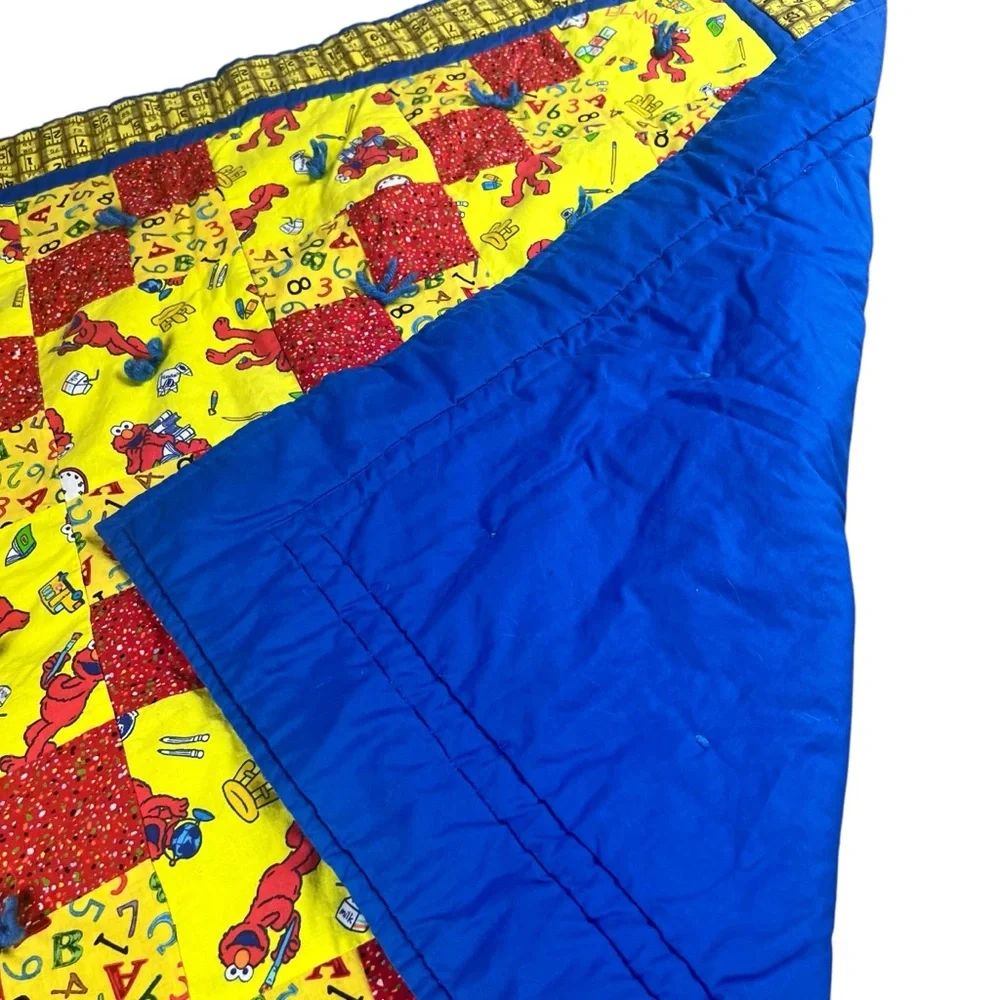 Vintage Elmo baby blanket handmade 35 X 39‎ Sesame Street